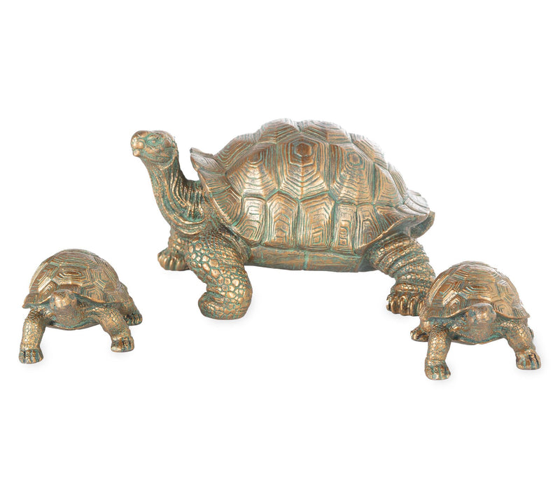 Evergreen Tortoise Family Resin Garden Accent — View 4