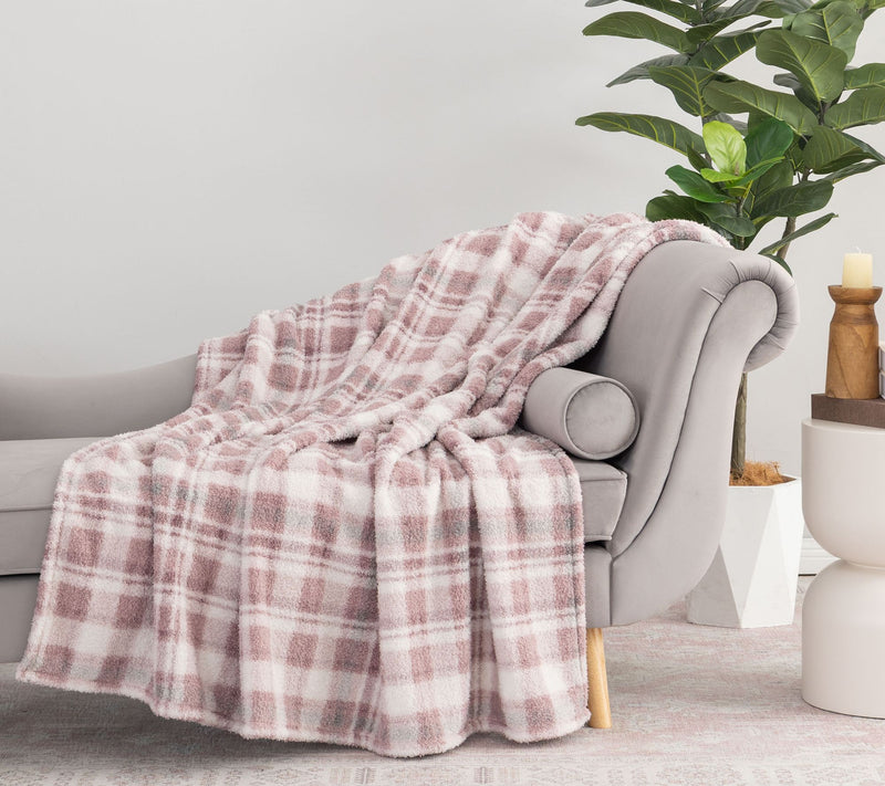 Berkshire Soft Plaid Retro Plush 60x70 Throw — View 10