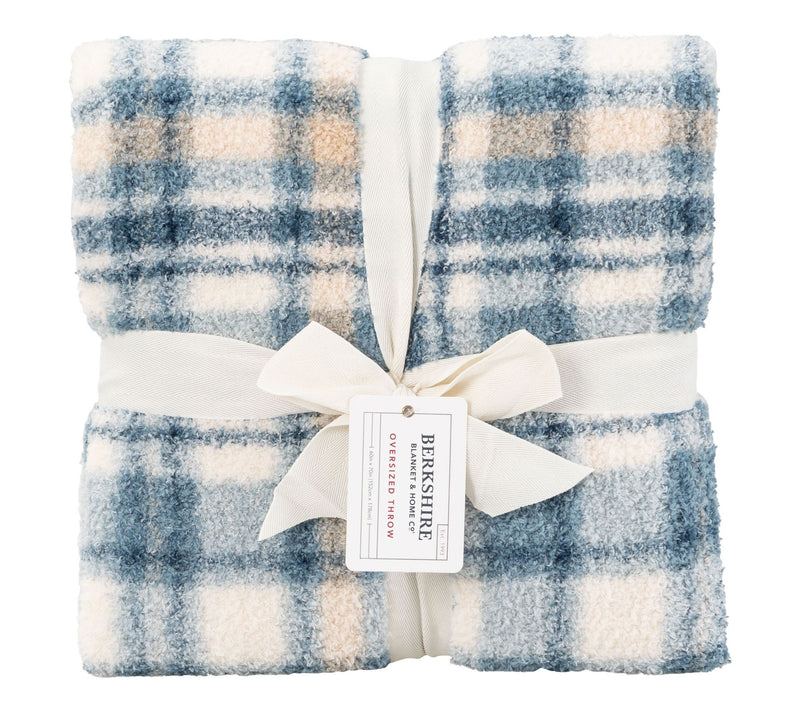 Berkshire Soft Plaid Retro Plush 60x70 Throw — View 13
