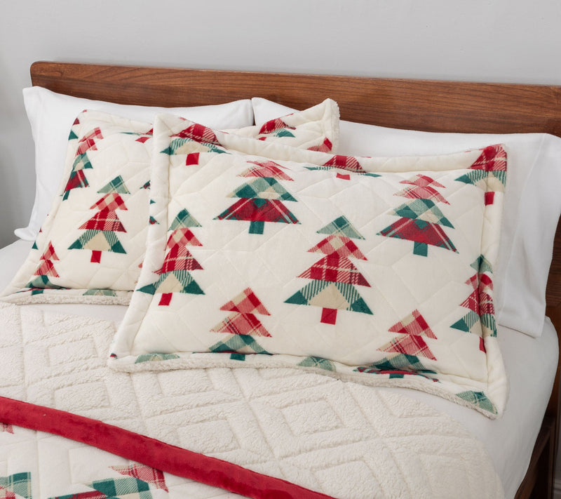 Berkshire Ultrasonic Velvetsoft rev. Sherpa Coverlet & Sham Set-QN — View 15
