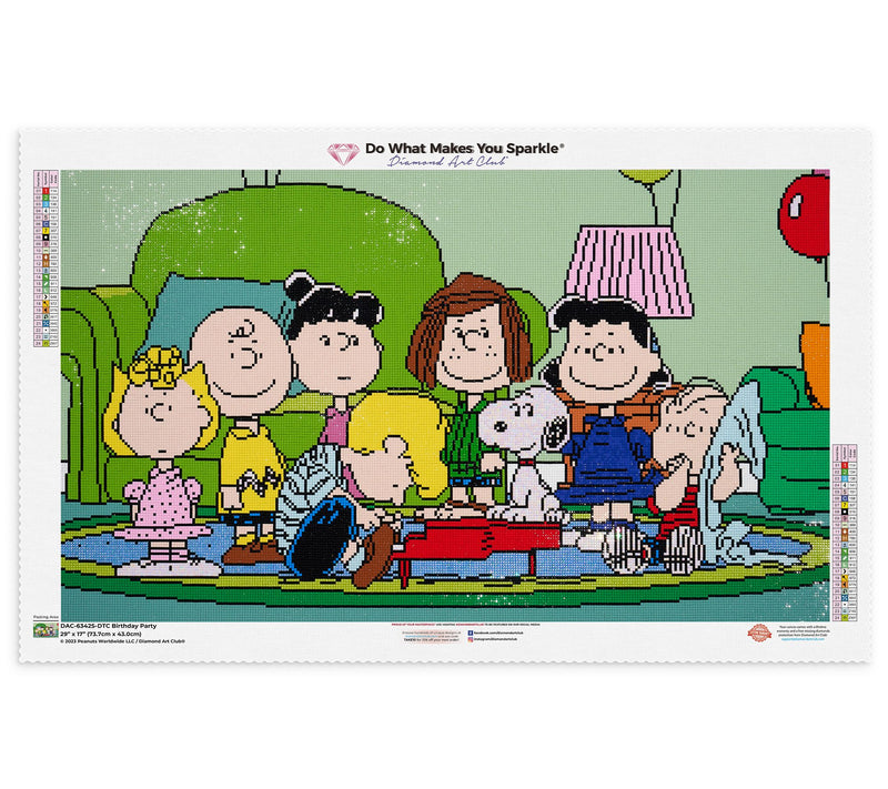 Peanut's 75th Anniversary Diamond Art Club Diamond Painting Kit — View 6