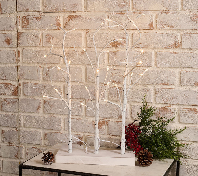 Home Reflections 27.5" Tabletop LED Birch Trees — Main view