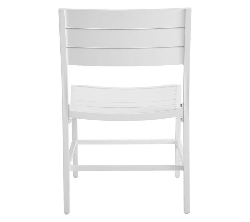 Linon Home Holland Aluminum Outdoor Dining Chairs White S/2 — View 5