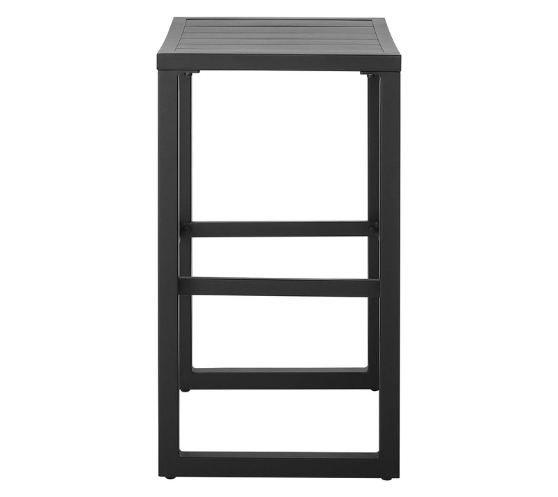 Linon Home Holland Aluminum Outdoor Barstool Black Set of 2 — View 4