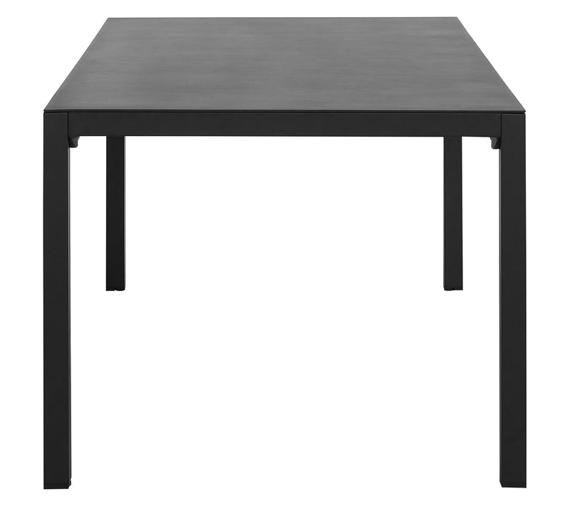 Linon Home Holland Aluminum Outdoor Rctngle Dining Table Black — View 4