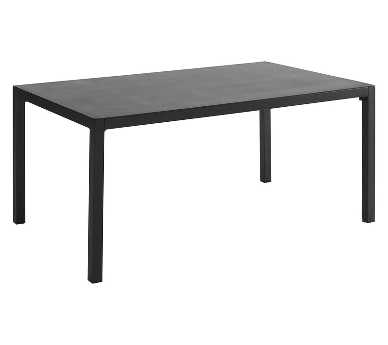 Linon Home Holland Aluminum Outdoor Rctngle Dining Table Black — View 2