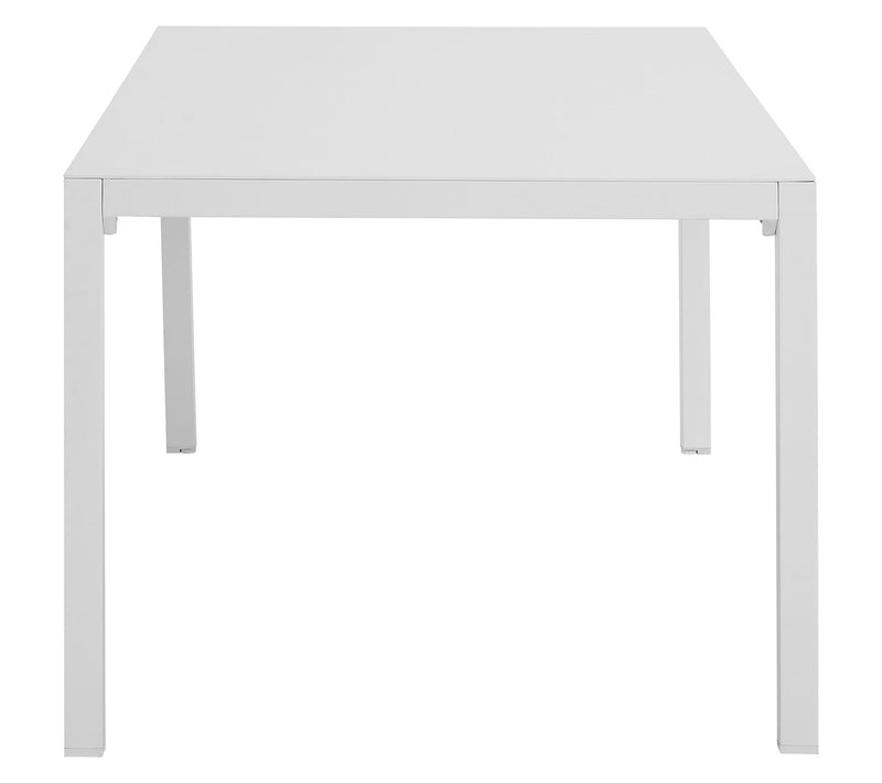 Linon Home Holland Aluminum Outdoor Rctngle Dining Table White — View 4