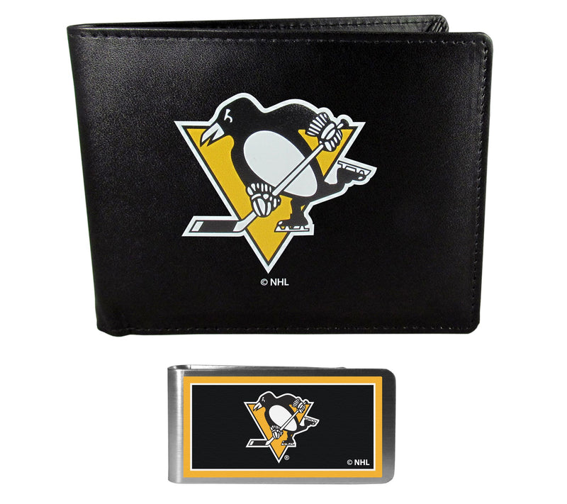 Siskiyou Sports NHL Bi-fold Wallet & Color Money Clip — Main view