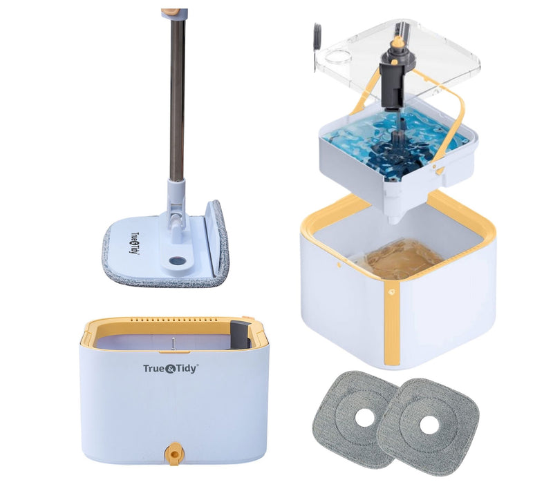 True & Tidy Dual Clean Bucket Spin Mop with Triple Jet Stream — View 10