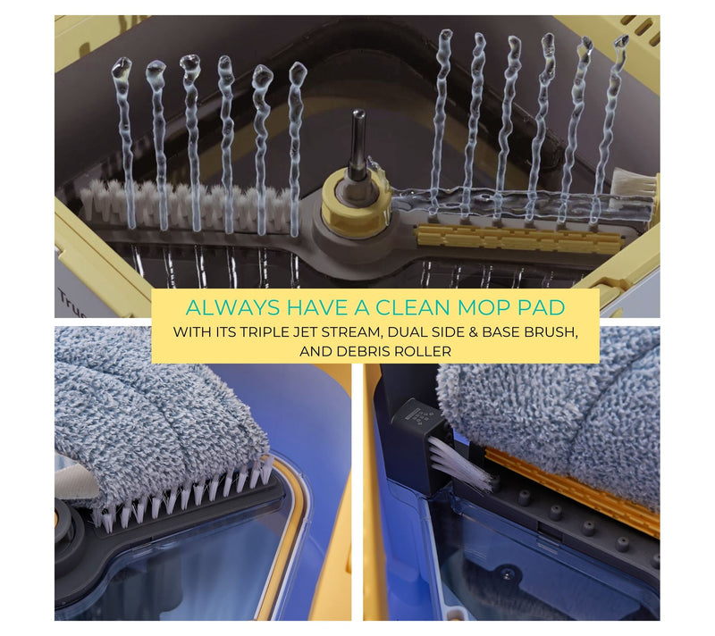 True & Tidy Dual Clean Bucket Spin Mop with Triple Jet Stream — View 3