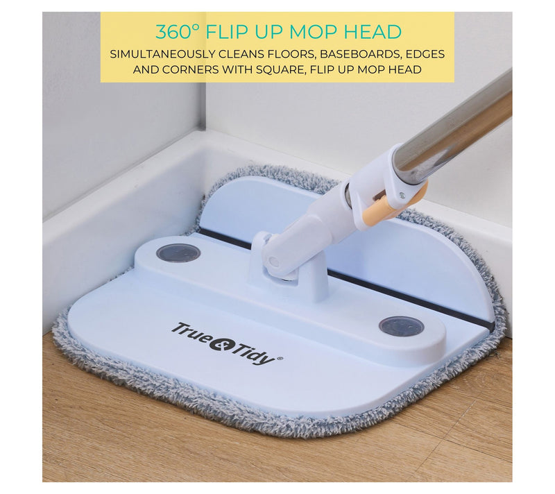 True & Tidy Dual Clean Bucket Spin Mop with Triple Jet Stream — View 5