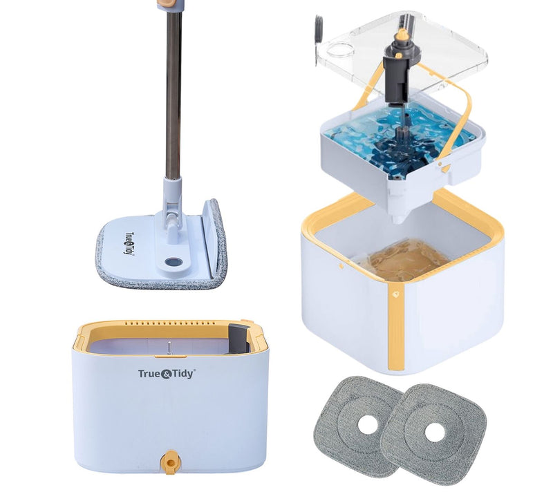 True & Tidy Dual Clean Bucket Spin Mop with Triple Jet Stream — Main view
