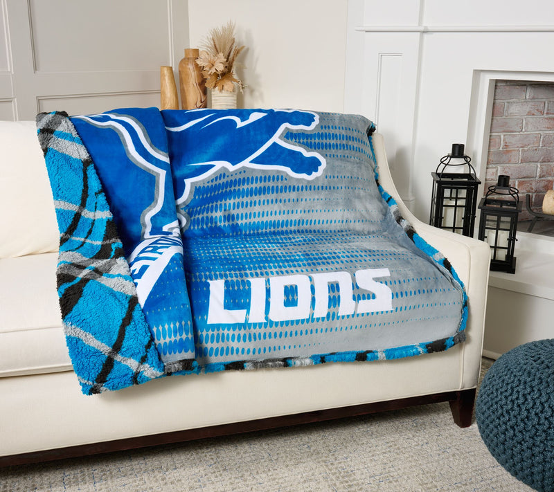 NFL Officially Licensed 60"x80" Fleece & Sherpa Throw Blanket — View 3