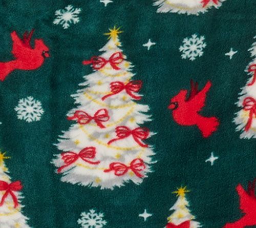 Kringle Express Oversized 60x80 Holiday Printed Throw w/ Trim — View 4