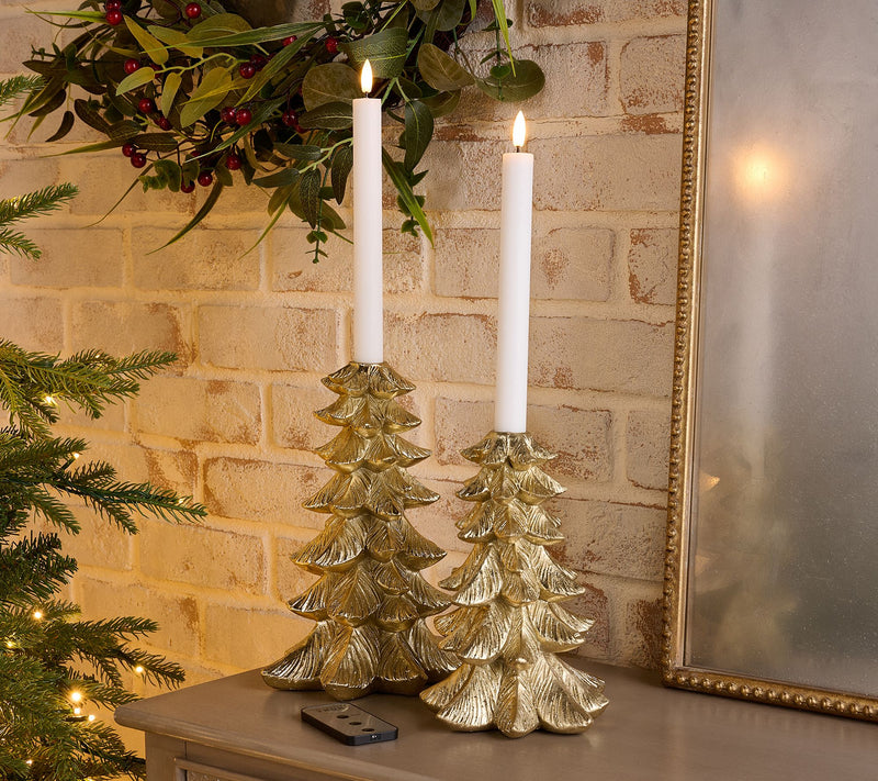 Home Reflections S/2 Tree Taper Holders with Candles — Main view