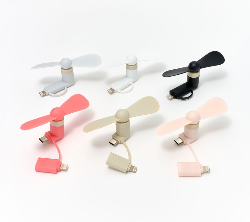 Pop Sonic 6-Pack Mini Cell Phone Powered Travel Fans — View 5