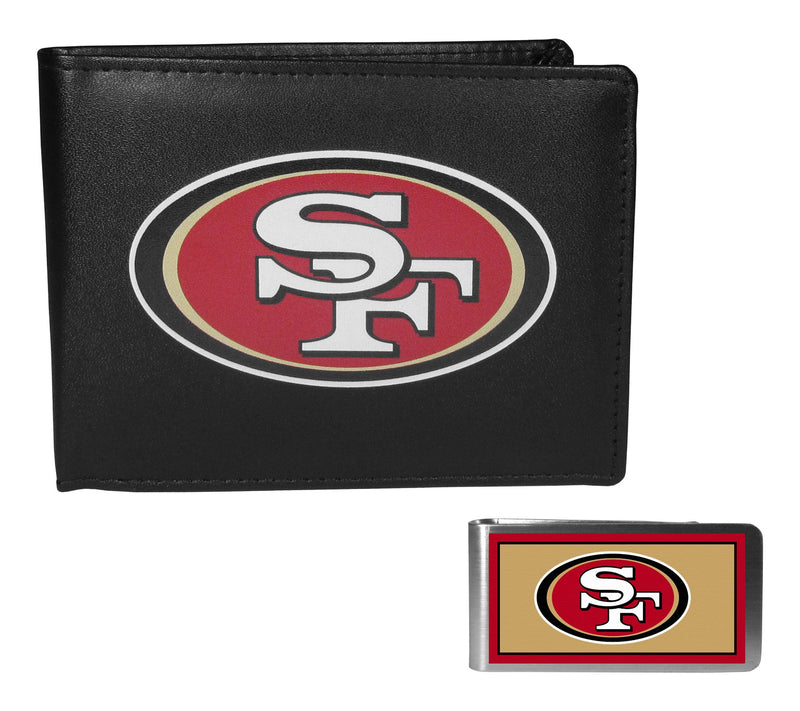 Siskiyou Sports NFL Leather Bi-fold & Color Money Clip — View 4