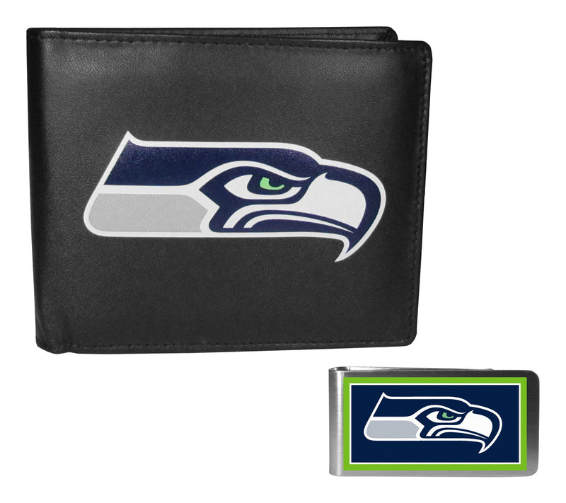 Siskiyou Sports NFL Leather Bi-fold & Color Money Clip — View 40