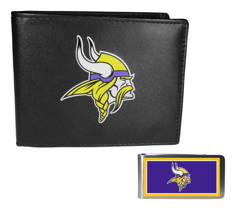 Siskiyou Sports NFL Leather Bi-fold & Color Money Clip — View 43