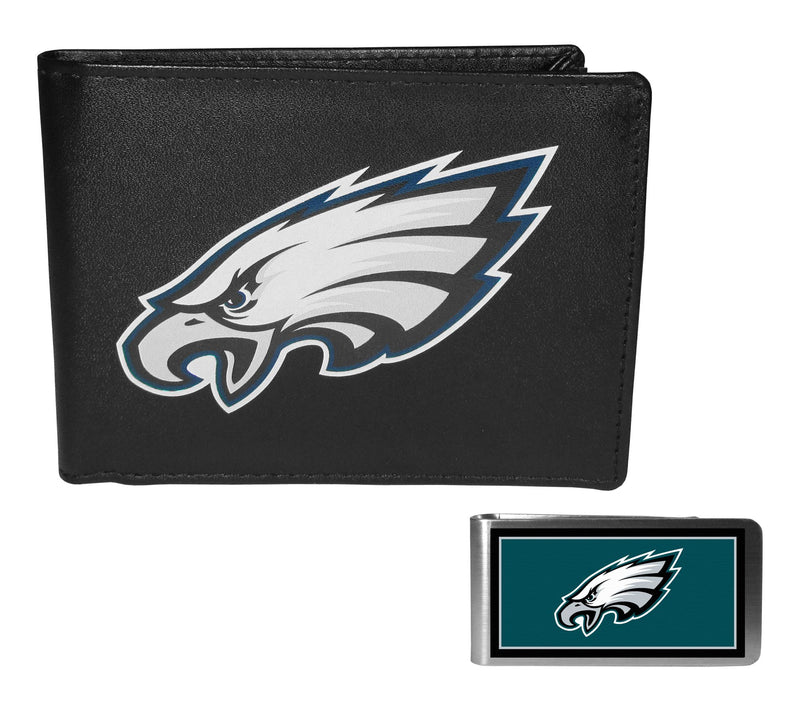 Siskiyou Sports NFL Leather Bi-fold & Color Money Clip — View 14
