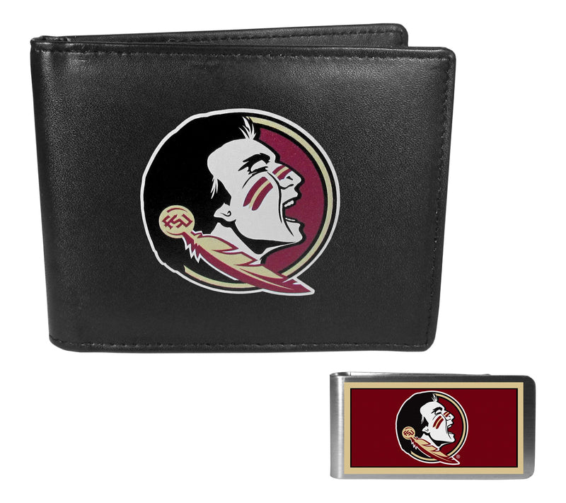Siskiyou Sports NCAA College Leather Wallet & Color Money Clip — View 15