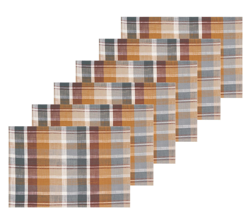 Aspen Plaid Placemat Set of 6 by Valerie — View 2