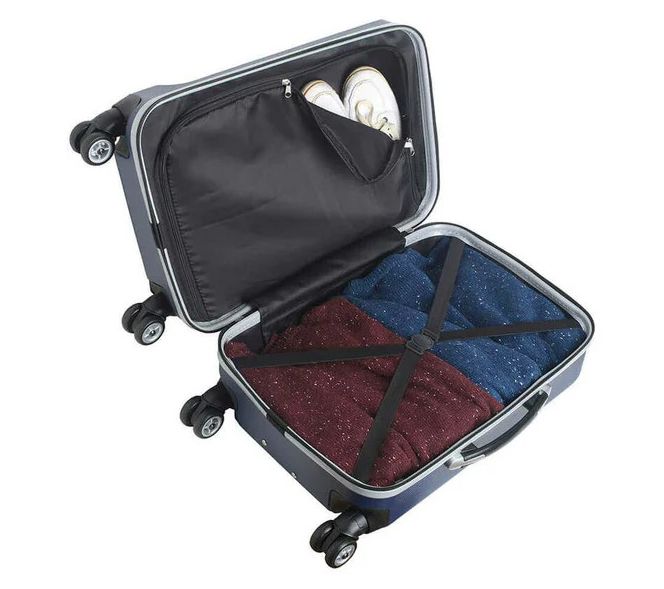 Mojo Licensing Flag 21" Carry-On Hardcase Spinner, Navy — View 5