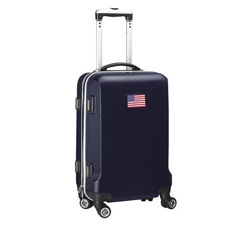 Mojo Licensing Flag 21" Carry-On Hardcase Spinner, Navy — View 16