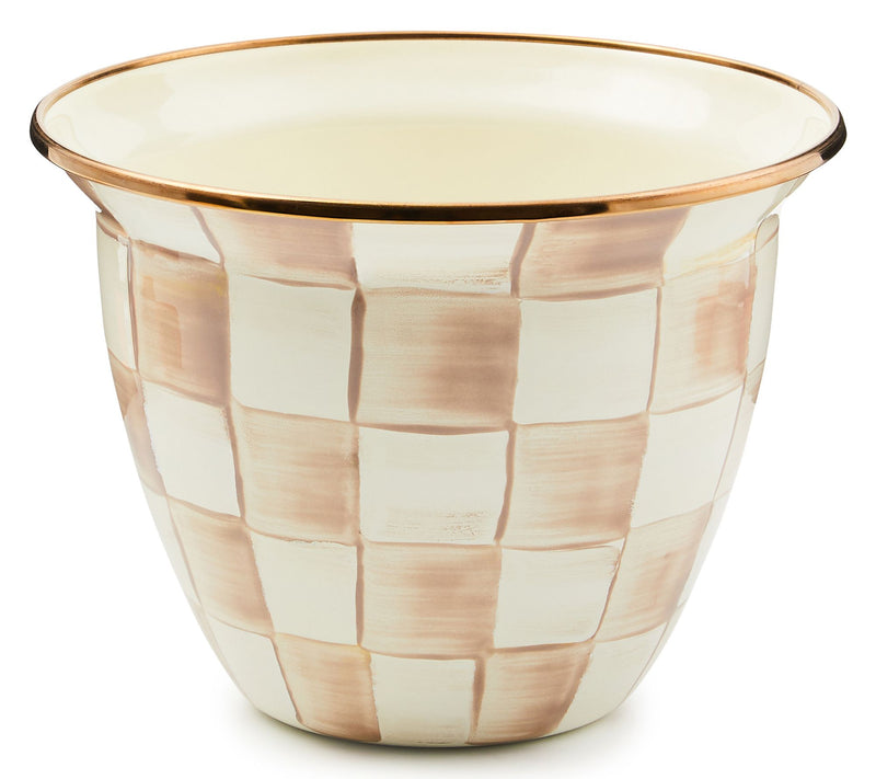 MacKenzie-Childs Check Large Flower Pot — View 5