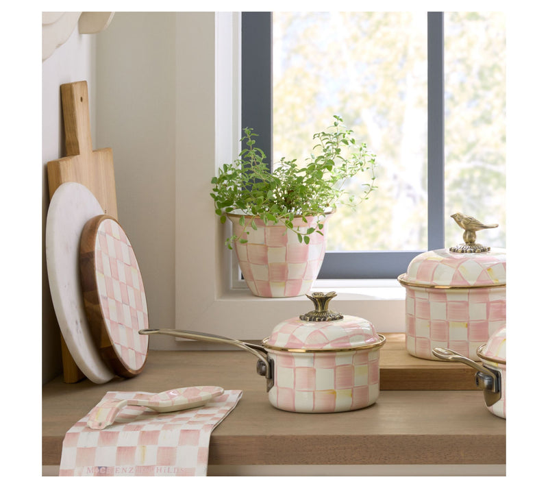 MacKenzie-Childs Check Large Flower Pot — View 13