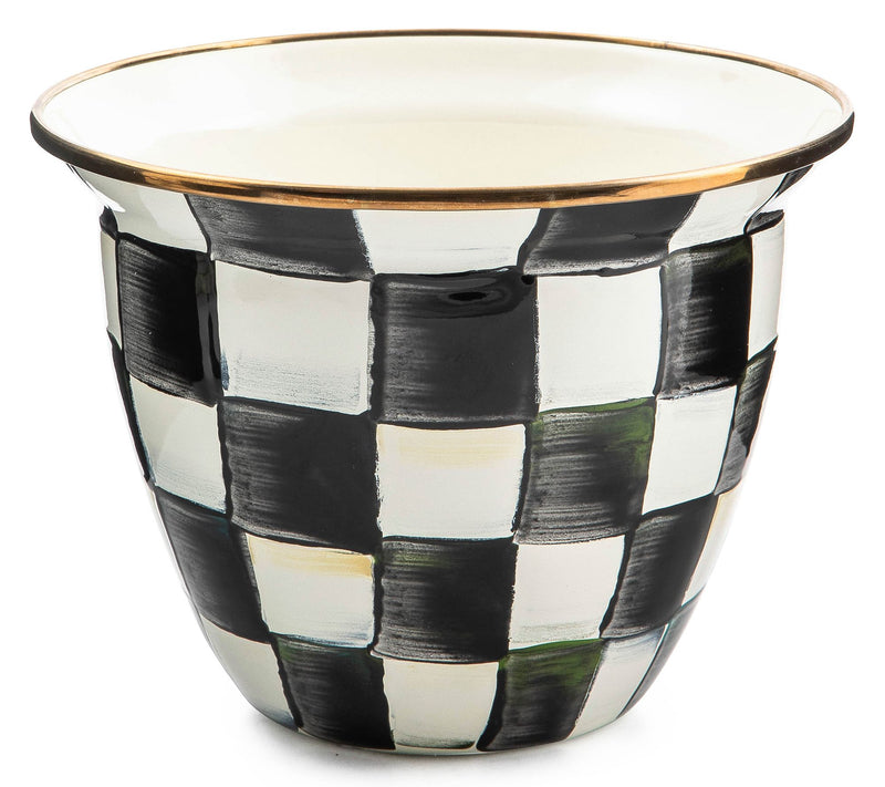 MacKenzie-Childs Check Large Flower Pot — View 7