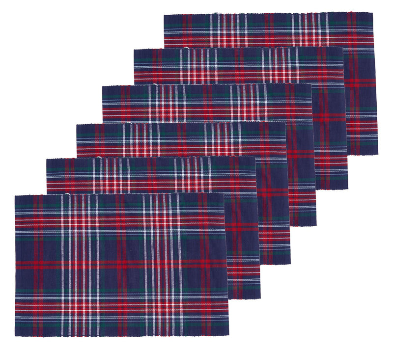 Gibson Plaid Placemat Set of 6 by Valerie — View 8