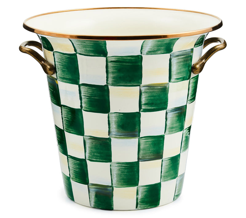 MacKenzie-Childs Emerald Check Wine Cooler — Main view