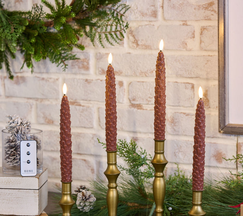 Home Reflections S/4 Flameless Seasonal Figure Taper Candles — Main view