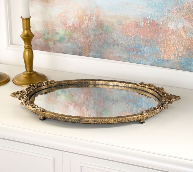 Home Reflections Mirror Frame Decorative Tray — View 4
