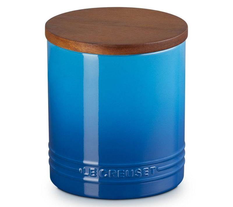 Le Creuset 1.2 qt. Signature Storage Canister with Wood Lid — View 12