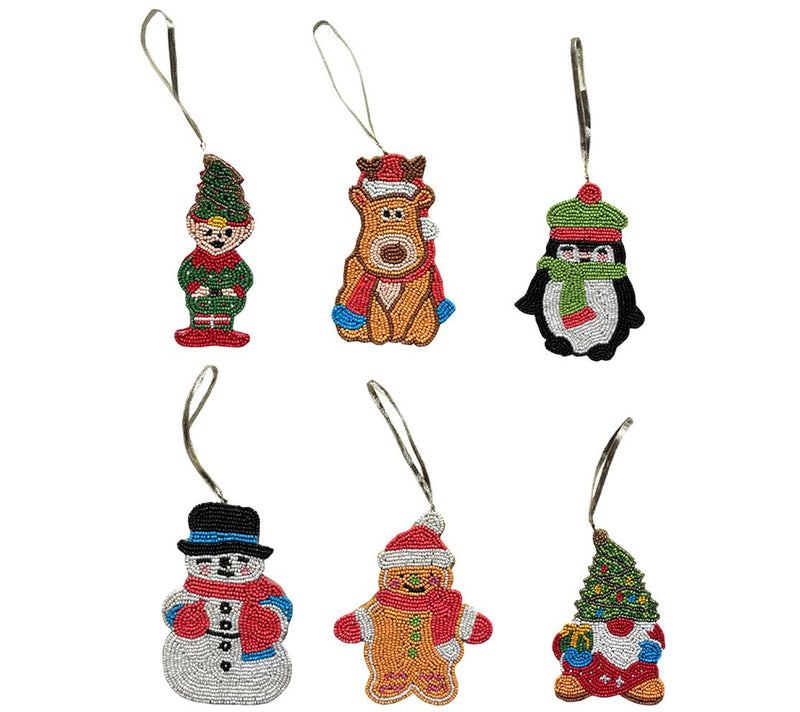 Temp-tations Set of 6 Beaded Ornaments — Main view