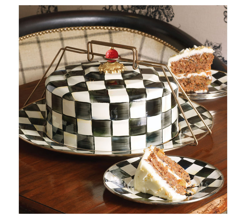 MacKenzie-Childs Check Cake Carrier — View 4