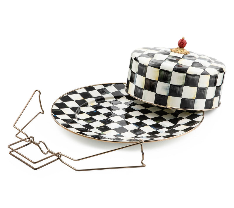 MacKenzie-Childs Check Cake Carrier — View 3