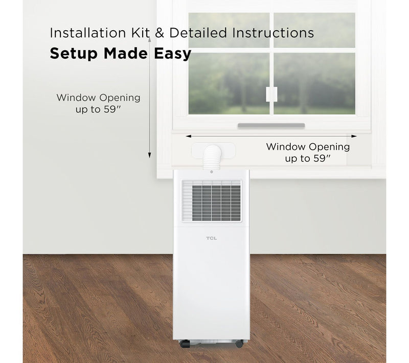 TCL 5,000 BTU SACC Smart Portable Air Conditioner with Remote — View 6