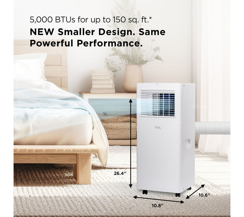 TCL 5,000 BTU SACC Smart Portable Air Conditioner with Remote — View 3