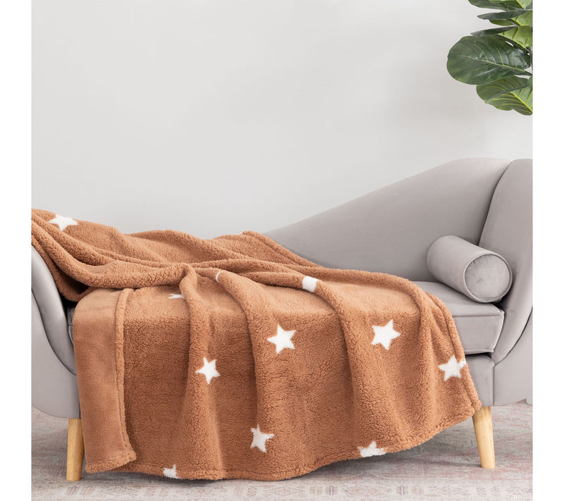 60x70 Reversible Sherpa Printed Throw by Jill Martin — View 3