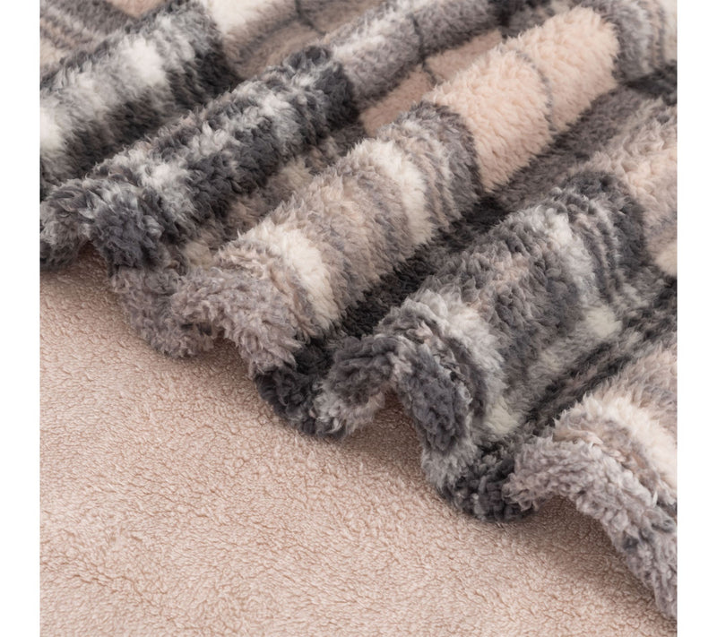 60x70 Reversible Sherpa Printed Throw by Jill Martin — View 5