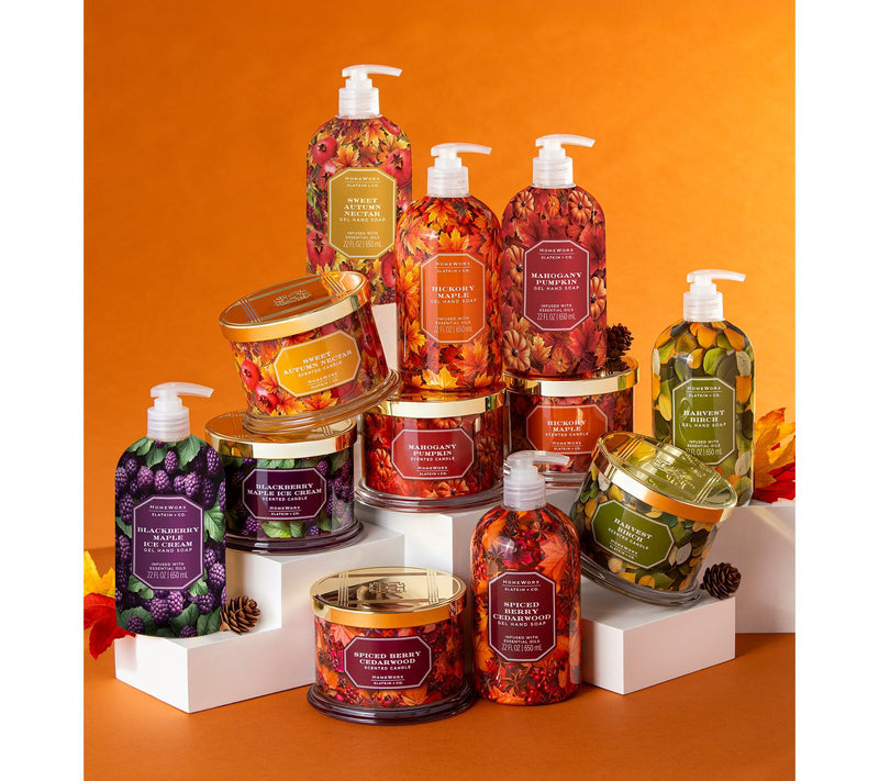 HomeWorx by Slatkin + Co. S/3 14-oz. Orchard Treats Candles — View 6