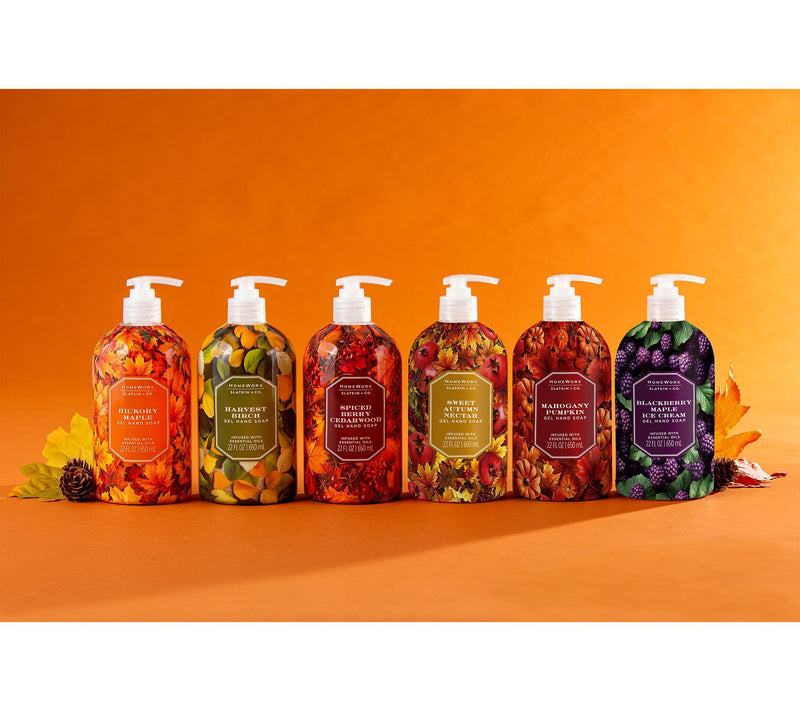 HomeWorx by Slatkin + Co. S/3 22-oz. Gel Hand Soaps Autumn Woodland — View 6