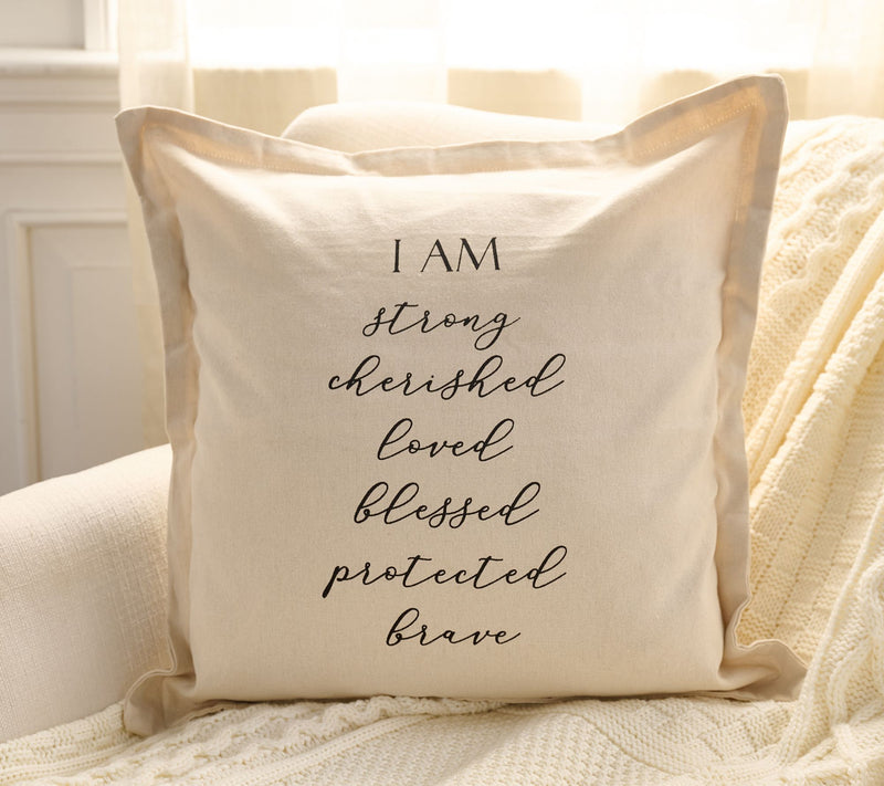 Vintage Sparrow Inspirational 18" Canvas Throw Pillow W/ Extra Cover — View 2