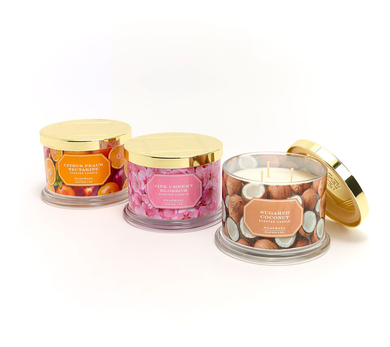 HomeWorx by Slatkin + Co. S/3 14oz Springtime Treats Candles — Main view