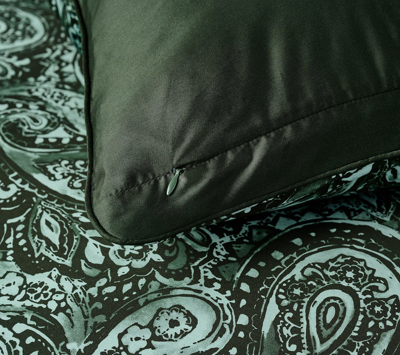 Northern Nights Paisley Comforter 4-Piece Set- Full — View 10