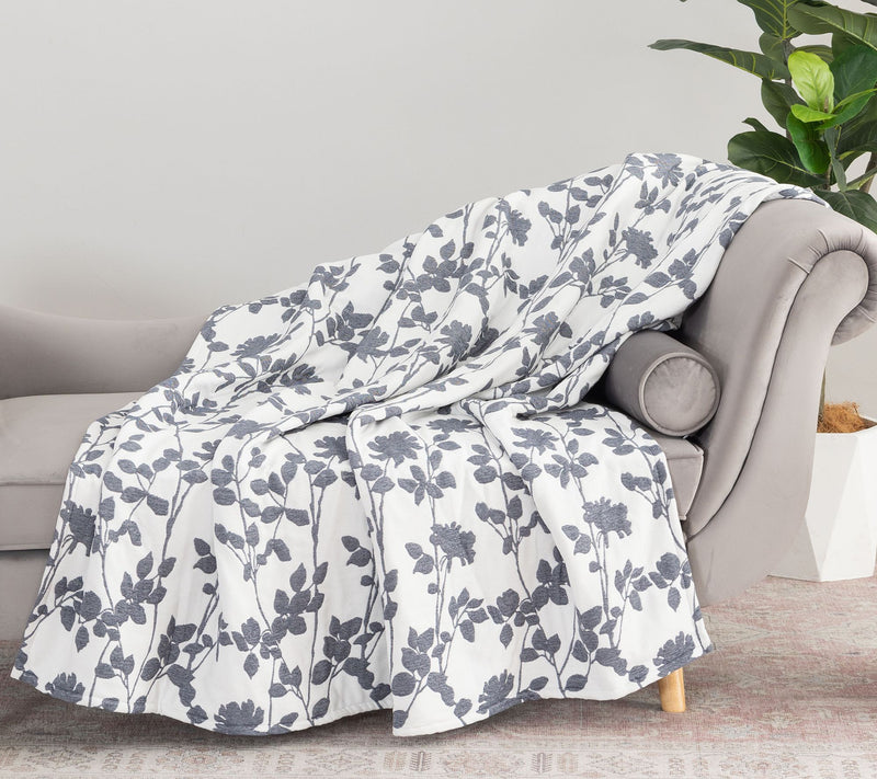 Berkshire 60x70 Floral Vine Micro Chenille Plush Throw — View 3