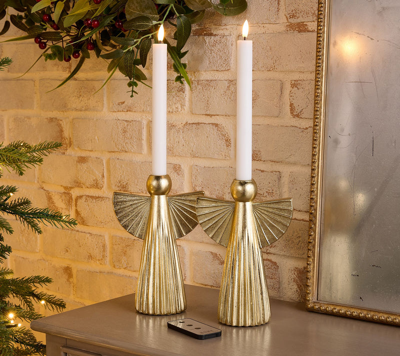 Home Reflections S/2 Angel Taper Holders with Flameless — Main view